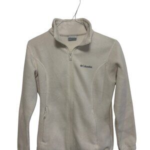 Columbia Women's White Fleece Jacket.  Size M